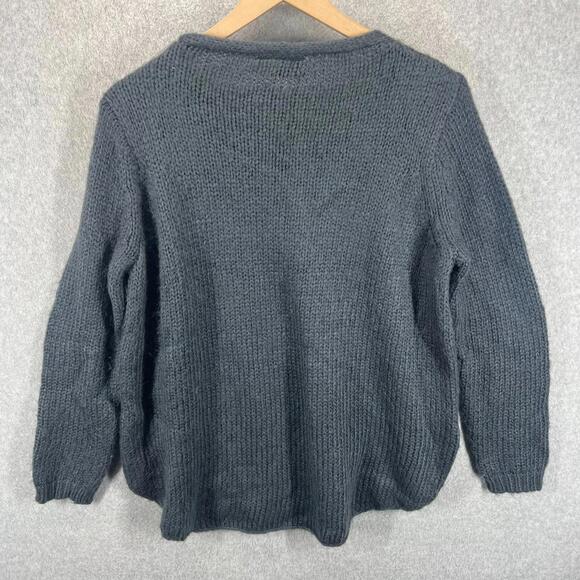Wooden Ships Mama Bear Sweater Gray Blue Womens XS/S RARE! EUC - Picture 3 of 6